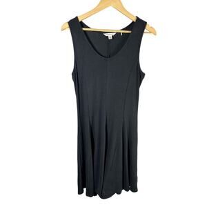 Toad & Co Daisy Ribbed Sleeveless Super Soft Knit Dress Size Large Black